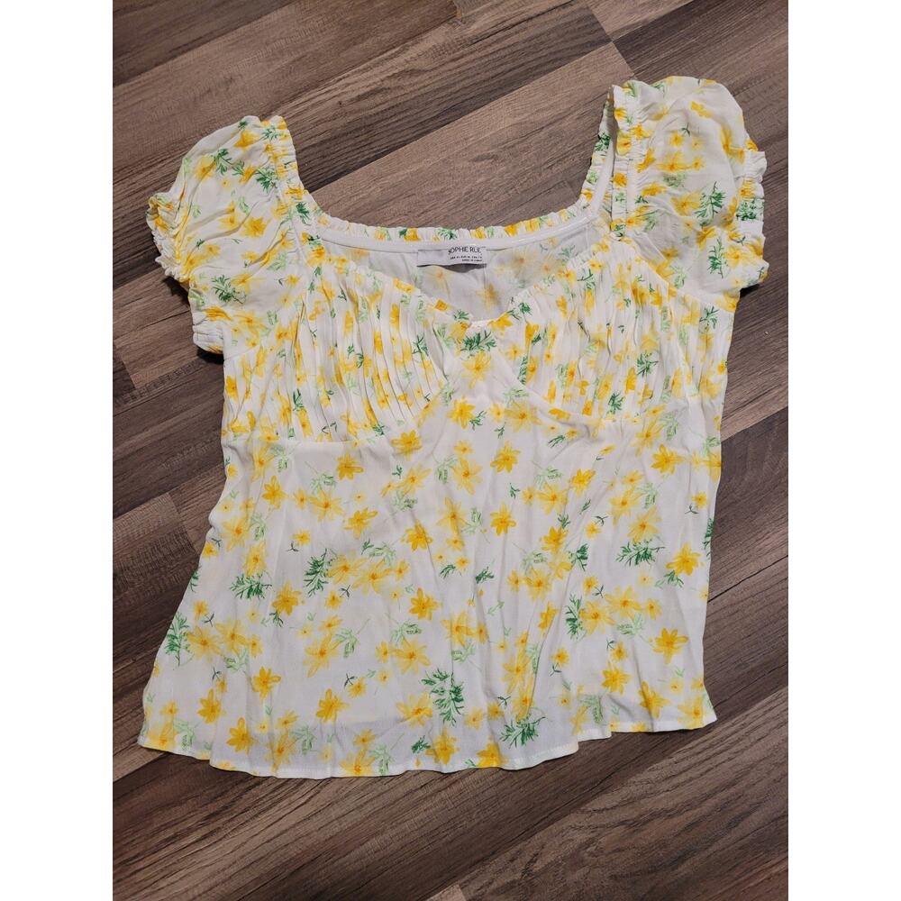 Sophie Rue Yellow Floral Blouse